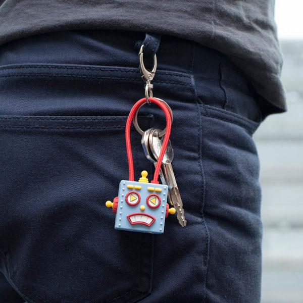 TUNEWEAR TUNEWEAR CableArt ロボット Lightningケーブル 18cm (MFi取得) ブルー TUN-OT-000025c [18cm] 【864】 | TUNEWEAR | 07