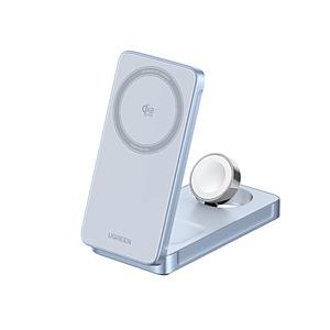 UGREEN 3-in-1 マグネット式ワイヤレス充電器 65901  ブルー UGR-OT-000048 | 