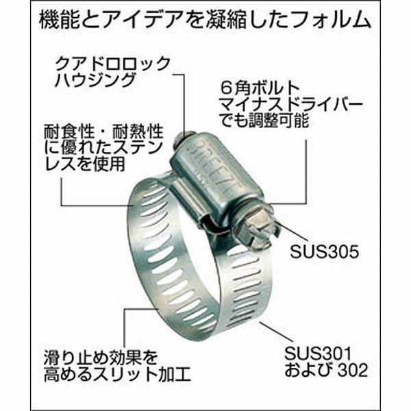 BREEZE 63040 BREEZE ステンレスホースバンド 締付径 52.0mm~76.0mm |  | 01