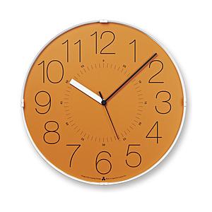 タカタレムノス 壁掛け時計 カラ オレンジ AWA21-01OR | 