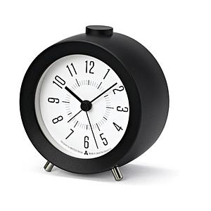 タカタレムノス アラーム置時計 【JIJI alarm（ジジアラーム）】 ブラック AWA1304BK ［アナログ］ | 