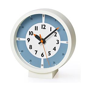 タカタレムノス fun pun clock with color！ for table  ライトブルー YD18-05LBL | 
