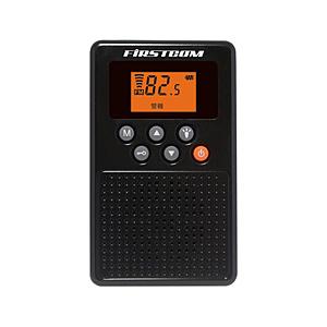 FRC 防災ラジオ　防災同報無線受信 FIRSTCOM ブラック FC-W119RDBKE ［ワイドFM対応 /FM］ | FRC