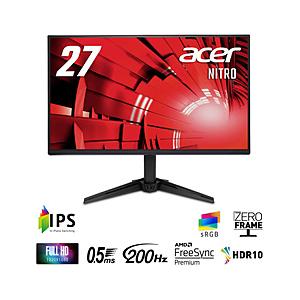 Acer(エイサー) QG271X1bmiipx ゲーミングモニター Nitro QG1 ブラック ［27型 /フルHD(1920×1080) /ワイド /200Hz］ | acer