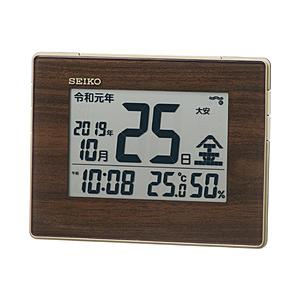 SEIKO セイコー電波目ざまし時計　SQ442B 茶木目 | SEIKO