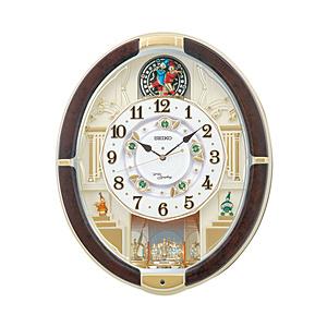 SEIKO からくり時計 【ウェーブシンフォニー】 濃茶マーブル模様 RE581B ［電波自動受信機能有］ [振込不可] | SEIKO