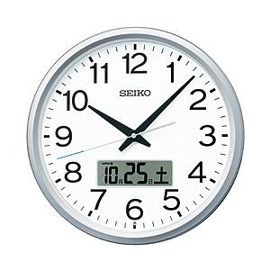 SEIKO 掛け時計 【プログラムクロック】 銀色メタリック PT202S ［電波自動受信機能有］ | SEIKO