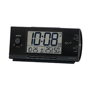 SEIKO 目覚まし時計 【RAIDEN（ライデン）】 黒 NR539K ［デジタル /電波自動受信機能有］ | SEIKO