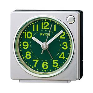 SEIKO 目覚まし時計 【PYXIS】 銀色メタリック NR450S ［アナログ］ 【864】 | SEIKO