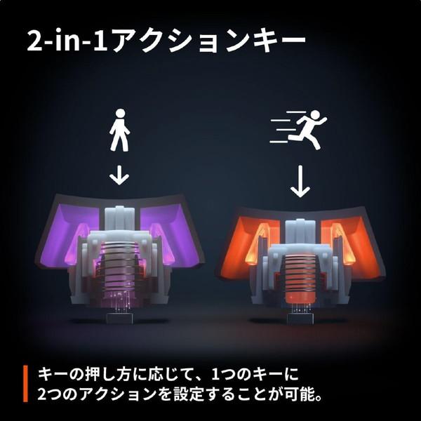SteelSeries ゲーミングキーボード(ラピッドトリガー対応) Apex Pro Mini Wireless(英語配列 US配列)  64842J ［有線・ワイヤレス /Bluetooth・USB-A＋USB-C］ |  | 03