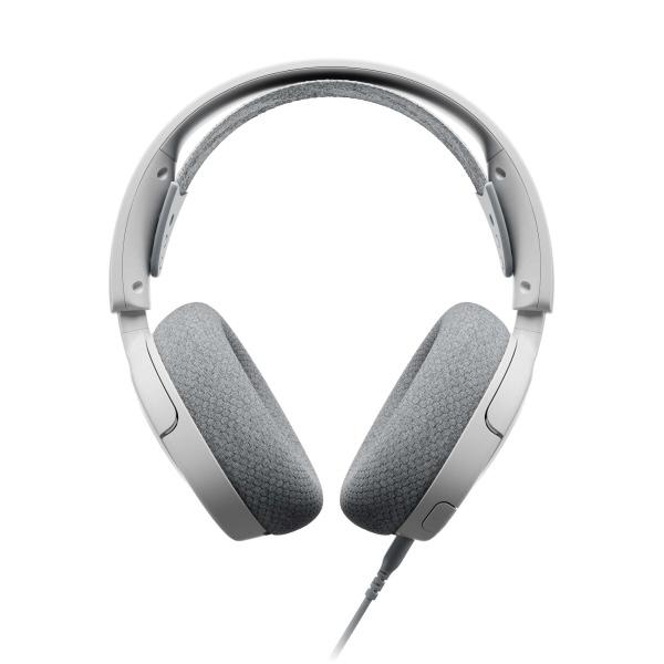 SteelSeries 61607J ゲーミングヘッドセット Arctis Nova 1 ホワイト ［φ3.5mmミニプラグ /両耳 /ヘッドバンドタイプ］ |  | 01