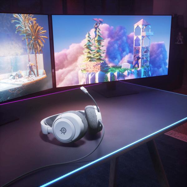 SteelSeries 61607J ゲーミングヘッドセット Arctis Nova 1 ホワイト ［φ3.5mmミニプラグ /両耳 /ヘッドバンドタイプ］ |  | 08