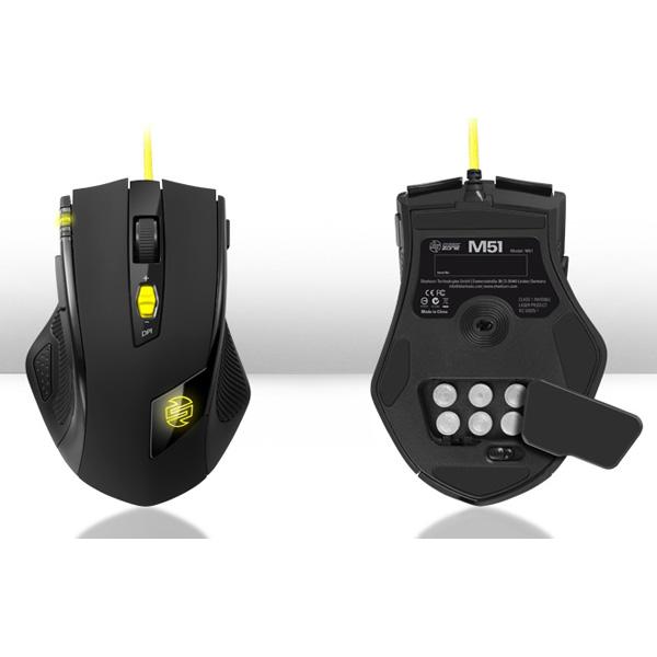 SHARKOON SZM51PLUS ゲーミングマウス SHARK ZONE M51+ ブラック  [レーザー /11ボタン /USB /有線] |  | 02