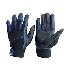 AMAG ユニワールド　ＷＯＲＫＳ　ＨＯＭＭＥ　合成皮革手袋　ＭＰファイバー　ブルー　Ｍ   2610-B-M | 