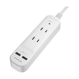 多摩電子工業 ACタップ＆USB 2+2 3.0m  ホワイト TSK84U30W ［3.0m /2個口 /スイッチ無 /2ポート］ | 多摩電子工業