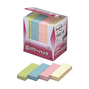 3Mジャパン ポスト・イット　75X25mm　100枚X40パッド　4色混色　4000枚 | 