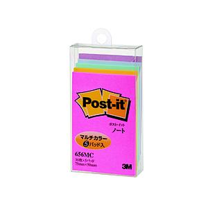3Mジャパン ノートマルチカラー Post-it(ポスト・イット) 混色 656MC | 