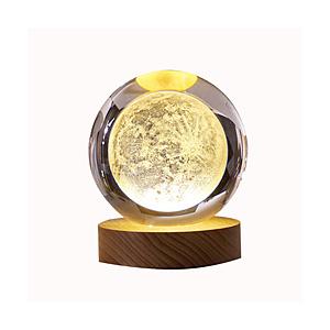 日本トラストテクノロジー CRYSTAL BALL -COSMIC- 3D ART 月 電球色  電球色 CRYBALL-MO-WA ［LED /電球色］ | 