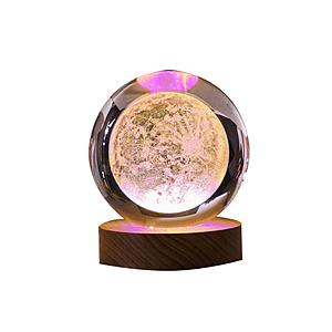 日本トラストテクノロジー CRYSTAL BALL -COSMIC- 3D ART 月 RGB  RGBカラー CRYBALL-MO-RGBR ［LED］ | 