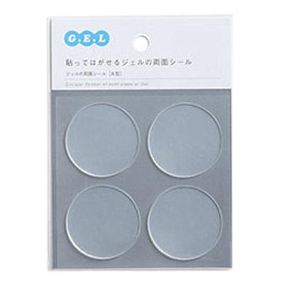 イイダ産業 貼ってはがせるジェルの両面シール・丸型40Φ　クリア GRTM002 |  | 01