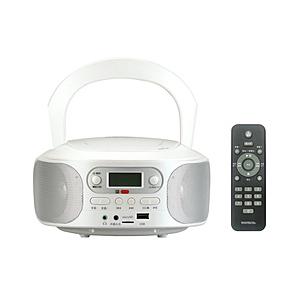 WINTECH リモコン付きSD/USB/CDラジオ WINTECH パールホワイト KC-153USB ［ワイドFM対応］ | 