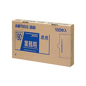 ジンカンパニー 業務用強力ポリ袋(100枚箱入) 90L 透明 TN93 ＜KPL2211＞ | 