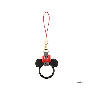 HAMEE ディズニーキャラクター/リングストラップ(ミニーマウス/ブラック) 19-855614 ミニーマウス/ブラック [振込不可] | Hamee