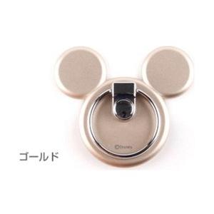 HAMEE 〔フィンガーホルダー〕　ディズニー バンカーリング ミッキーアイコン　ゴールド 【864】 | Hamee