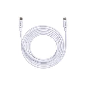 HAMEE USB-C ⇔ USB-Cケーブル [充電 /転送 /2.0m /PD60W /USB2.0] humor ホワイト 669-961490 ［USB-C ⇔ USB-C］ 【864】 | Hamee