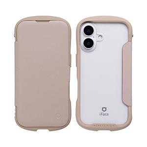 HAMEE iPhone 16（6.1インチ）iFace Reflection ダイアリー ポリカーボネート クリアケース iFace ベージュ 41-980309 | Hamee