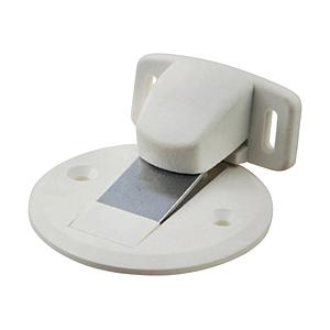 丸喜金属 ＭＫ　マグフラ戸当（面付型）（キャッチ機能付）　黒   P-470 00U | 