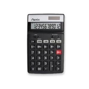 アスカ ビジネス電卓 税率設定対応 Lサイズ C1236bk ブラック 12桁 ソフマップpaypayモール店 通販 Paypayモール