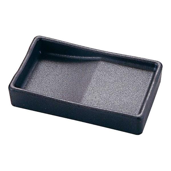 福井クラフト 箸置き付長角醤油皿 黒銀いぶし塗 ＜RSY8901＞ | 