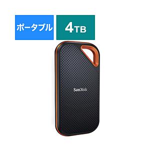 SanDisk(サンディスク) SDSSDE81-4T00-J25 外付けSSD USB-C＋USB-A接続 Extreme PRO Portable SSD ブラック ［4TB /ポータブル型］ | SanDisk