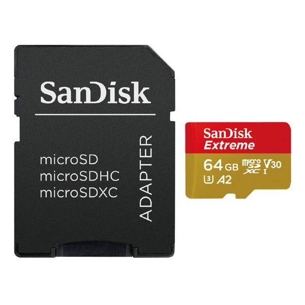SanDisk(サンディスク) SanDisk Extreme microSDXC UHS-Iカード 64GB SDSQXAH-064G-JN3MD   SDSQXAH-064G-JN3MD ［Class10 /64GB］ | SanDisk | 01