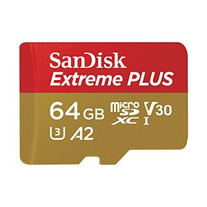 SanDisk(サンディスク) SanDisk Extreme PLUS microSDXC UHS-Iカード 64GB SDSQXBU-064G-JB3MD    ［Class10 /64GB］ | SanDisk