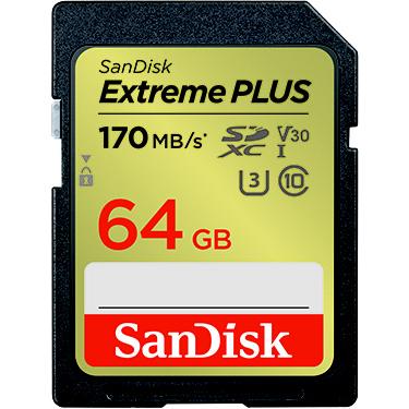SanDisk(サンディスク) SanDisk Extreme PLUS SDXC UHS-Iカード 64GB SDSDXWH-064G-JBJCP    ［Class10 /64GB］ | SanDisk