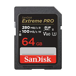 SanDisk(サンディスク) SanDisk Extreme PRO UHS-II V60   SDSDXEP-064G-JNJIP ［Class10 /64GB］ | SanDisk