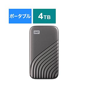 WDBAGF0040BGY-JESN 外付けSSD USB-C＋USB-A接続 My Passport SSD 2020 Hi-Speed(Mac/Win対応)(PS5/PS4対応) スペースグレー ［4TB /ポータブル型］ 【sof001】 | Western Digital