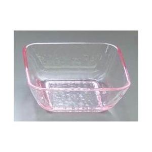 カンプラ リップル 角小鉢 KB-120 ピンク ＜RLT1003＞ [幅約11.4cm×奥行約11.4cm/食洗器対応] | 