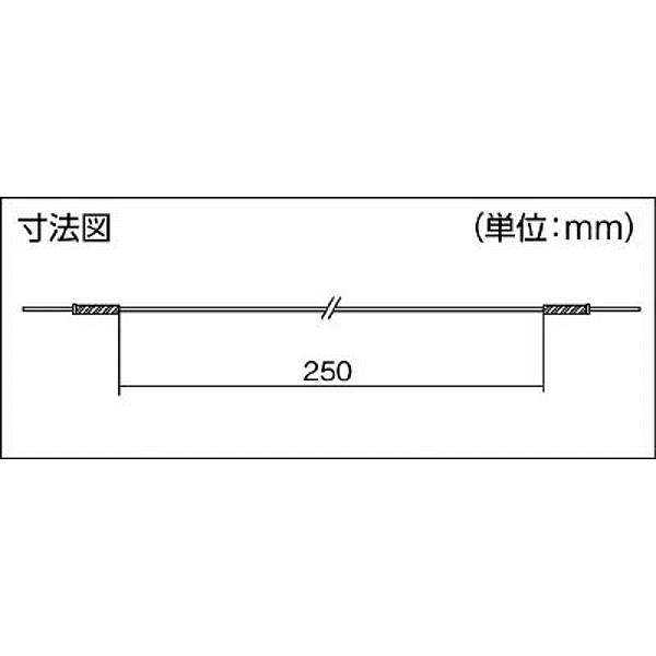 テイシン電機 ジャンバーテストリード　25cm　チェックピン⇔チェックピン　TLA52 （1袋4本） |  | 01