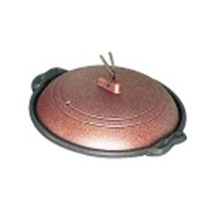 マイン アルミ庵陶板鍋素焼き茶 M10-464 16cm 深型 ＜QTU16464＞ | MYne