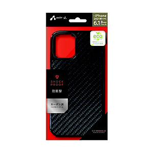 エアージェイ iPhone2021　6.1inch　3眼 耐衝撃背面ケース BK 【852】 | 