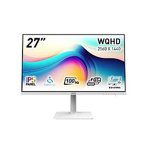 MSI(エムエスアイ) USB-C対応 PCモニター Modern MD272QXPW   ［27型 /WQHD(2560×1440） /ワイド］ | MSI