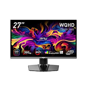 MSI(エムエスアイ) MPG 271QRX QD-OLED USB-C対応 ゲーミングモニター   ［26.5型 /WQHD(2560×1440） /ワイド］ | MSI