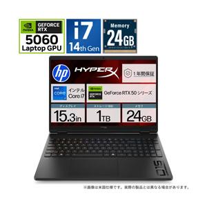 D5DM6PA-AACB ゲーミングノートパソコン HyperX OMEN(RTX 5060) シャドウブラック ［メモリ：24GB /SSD：1TB /intel Core i7 /Windows11 Home /15.3型 /Offic… | 日本HP