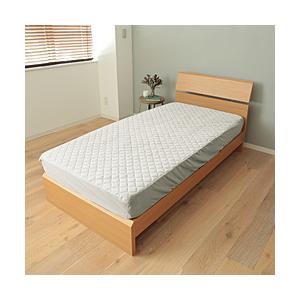 メルクロス やわらか天竺ニット抗菌防臭わた入り一体型BOXシーツ（キング/約180×200×30cm/グレー）  グレー  ［約180×200×30cm /キングサイズ］ | 