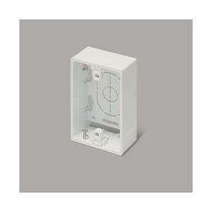 マサル工業 ニュー・エフ用露出ボックス 1個用浅型 ミルキー 個袋 SFBAEH13 【864】 | 