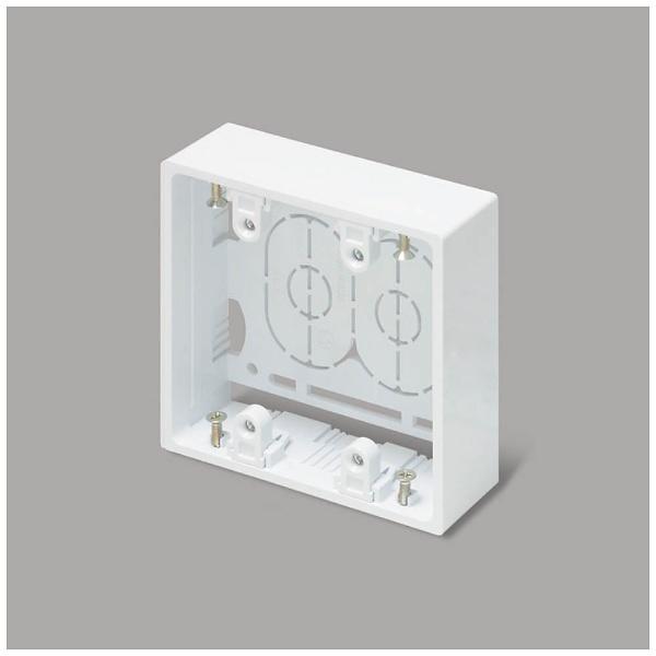 マサル工業 ニュー・エフ用露出ボックス 2個用浅型 ホワイト 個袋 SFBAEH22 |  | 01