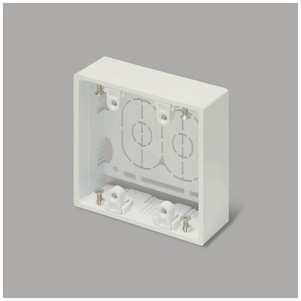 マサル工業 ニュー・エフ用露出ボックス 2個用浅型 ミルキー 個袋 SFBAEH23 |  | 01